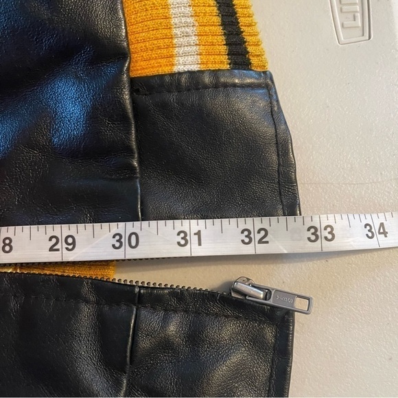 Vintage Leather Steelers Jacket NFL size XXL please check pictures for wear - Picture 15 of 16
